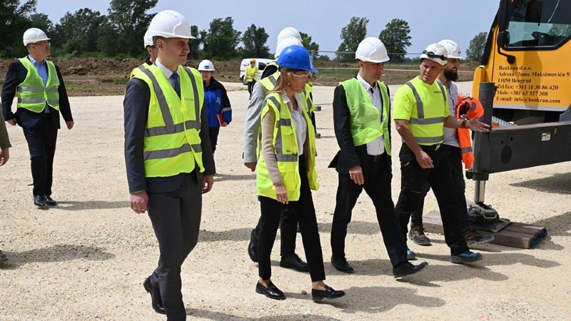 Ministarka obišla radove na izgradnji vetroparka